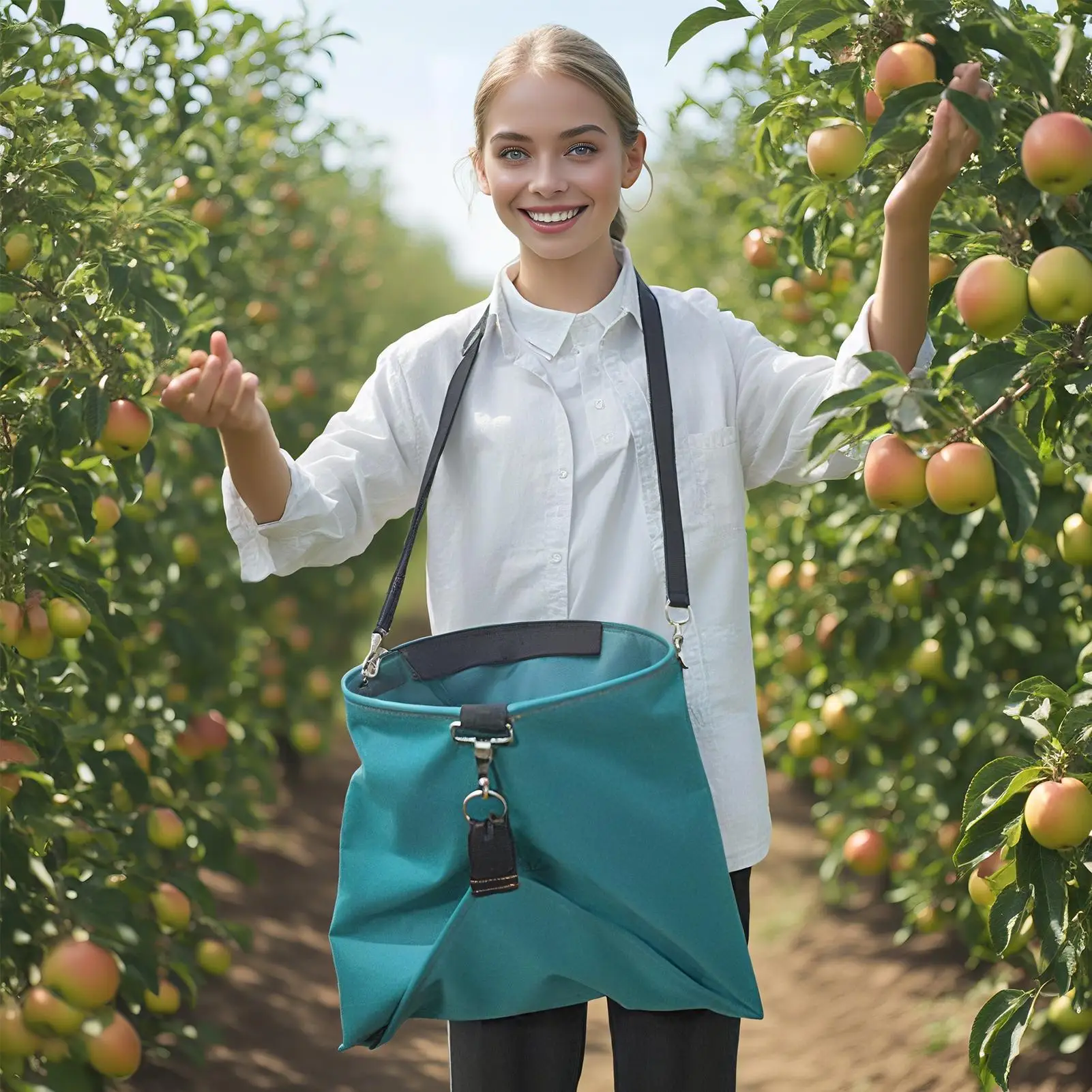 

Harvest Apron Fruit Picking Bag Large Fruit Picker Apron With Quick Release Pockets For Farm Vegetable Weeding Berry Picking