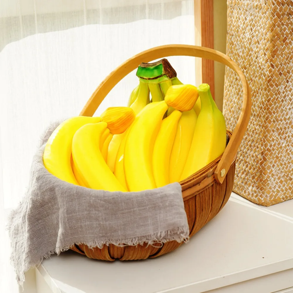 Plastic Foam Artificial Banana Simulation Fruit Model Funny Gift Fruit Shop Decor Practical Home Decor Party Shooting Props