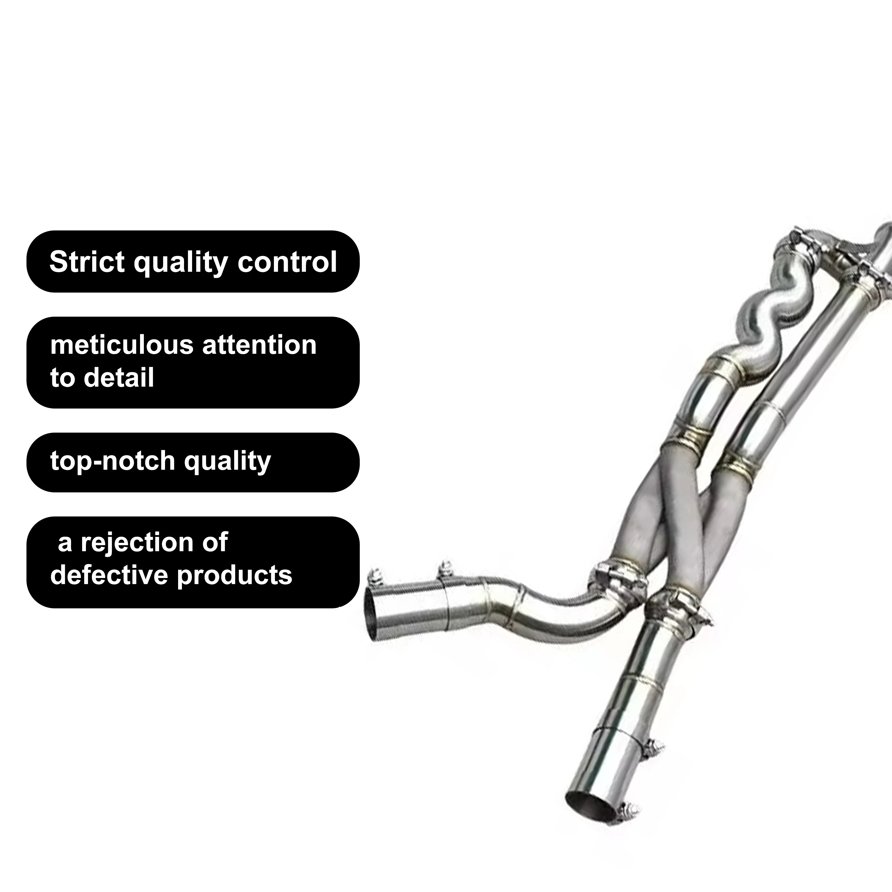 ACE Boska Edelstahl Z-Mittelrohr Direkt-Auspuff für BMW M2C/M2 Competition S55 F87 3.0T 2018-2023 Leistungs-Upgrade – Detail 4
