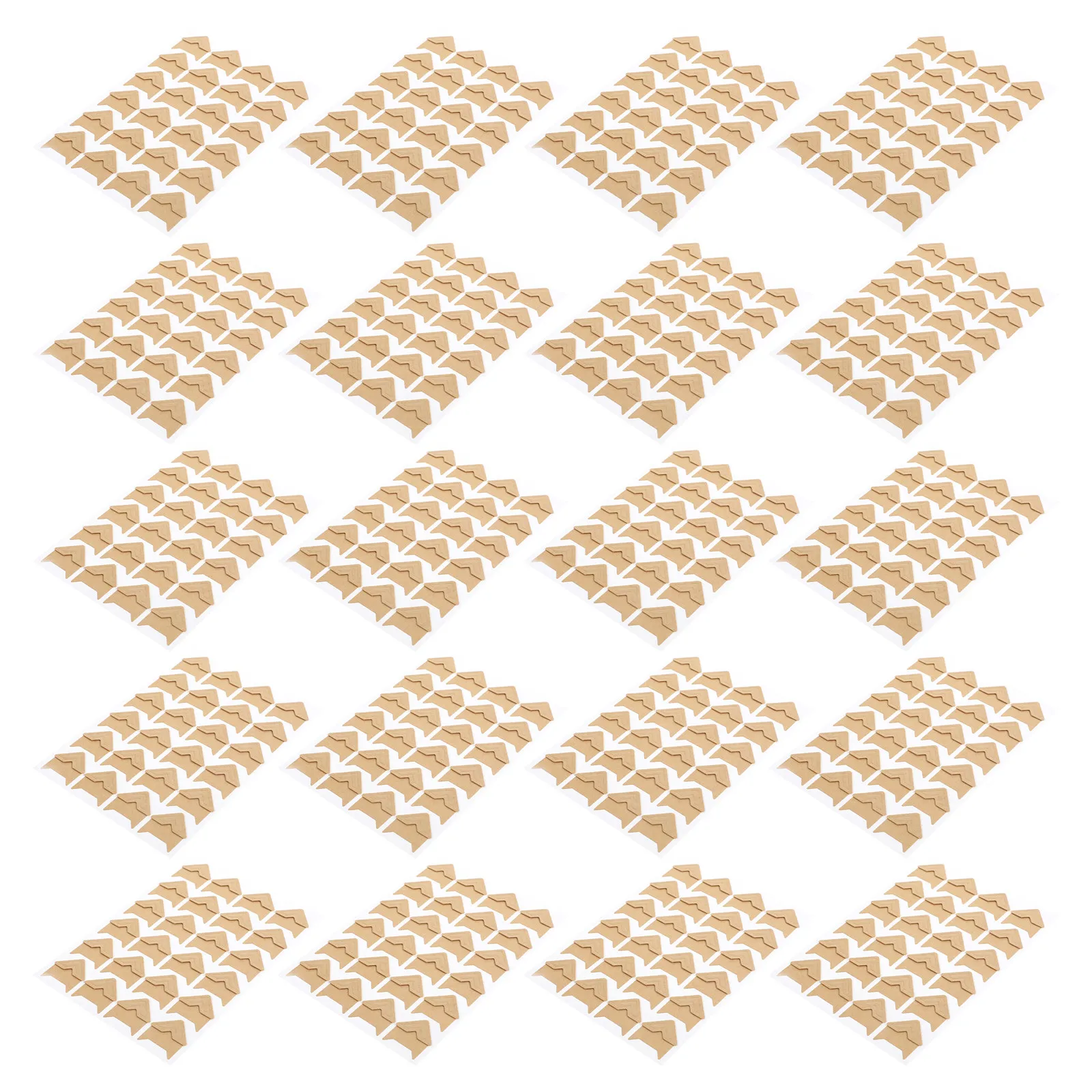 480Pcs Photo Corners Scrapbook Self Adhesive Light Brown Triangular Tape for Album Memory Book Postcard DIY Mounting