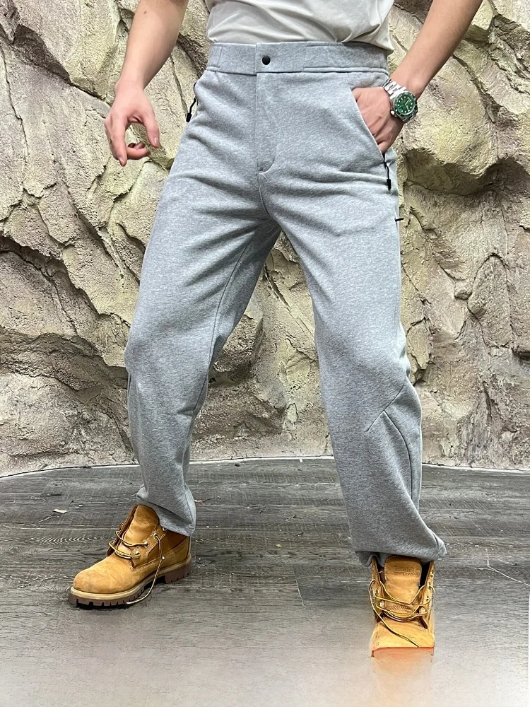 

Мужские повседневные спортивные дышащие брюки с несколькими карманами для спецодежды, осень-зима, 4D футболки, прямые брюки с объемным кроем