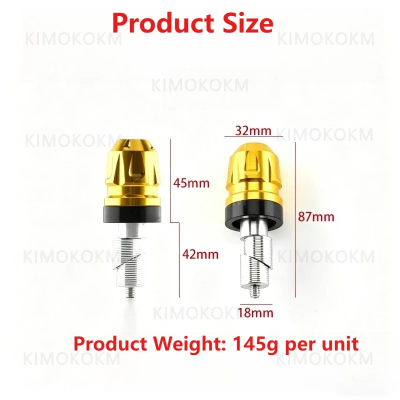 Suitable for Yamaha NMAX155/125AEROX/NVX Universal Modification Handle Plug, Balance Block, Aluminum Alloy Handlebar Plug view 5