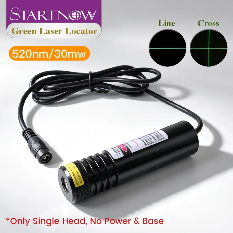 Startnow 250nm 30mW Infrared Laser Module, Line & Cross Green Laser Locator for Industrial Alignment Positioning Calibration
