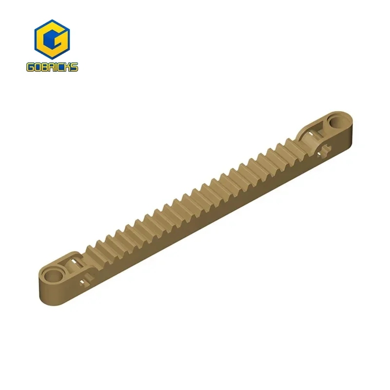 Gobricks 1 Stuks Moc Tandwielrek 1X13 Met As En Pin Gaten Compatibel Met 64781 53504 Model Bouwstenen Onderdelen Kids Diy Speelgoed