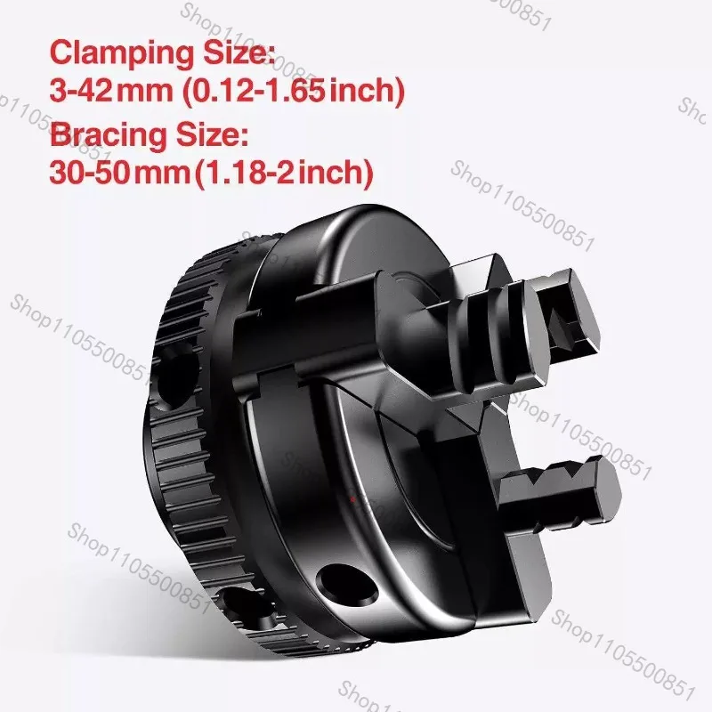 Steel 2-inch Mini 3-Claw Self-centered Woodworking Chuck