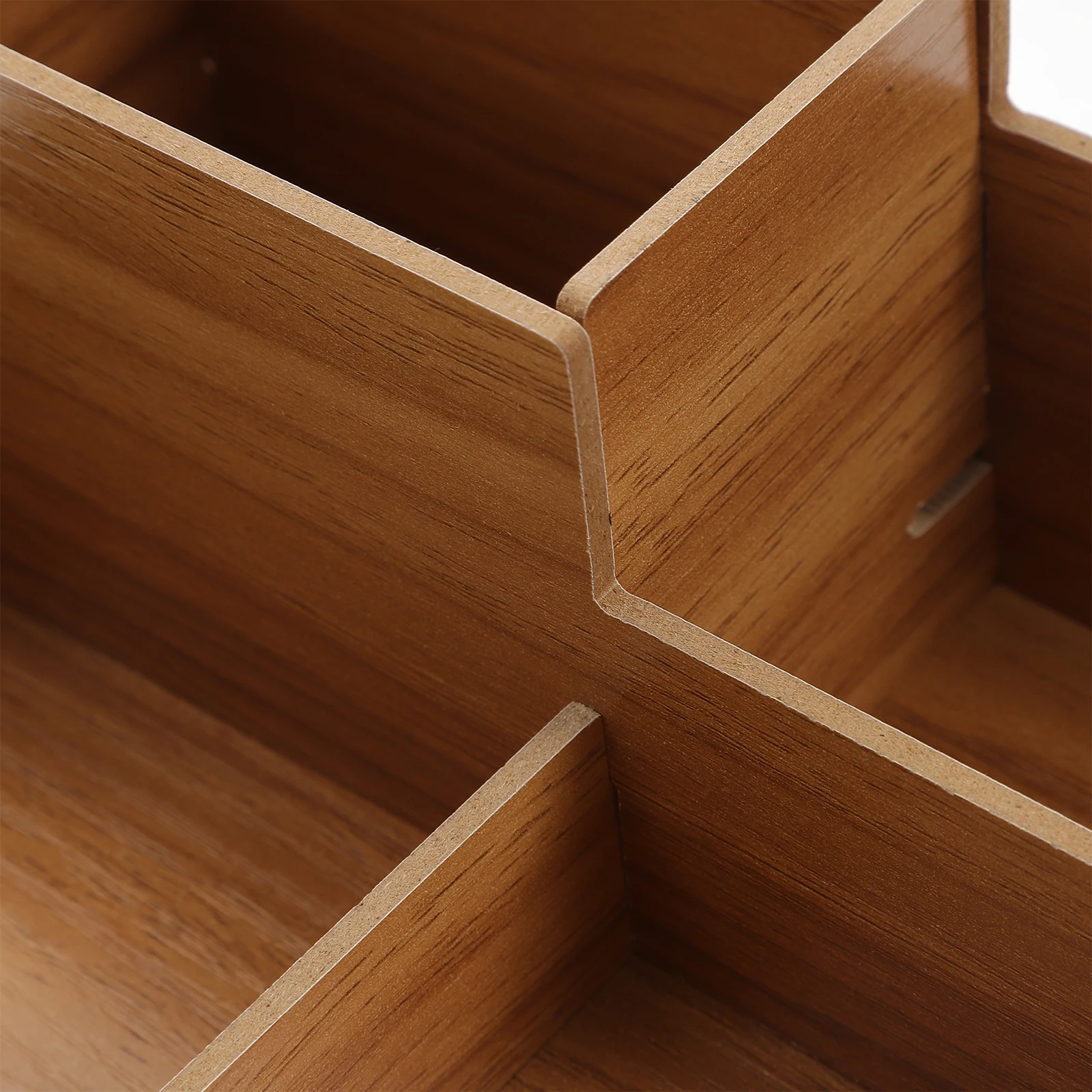 

Pen Holder Stationery Storage Box Pencil Holders for Desk Men Wooden Organizer Office Desktop with Drawers