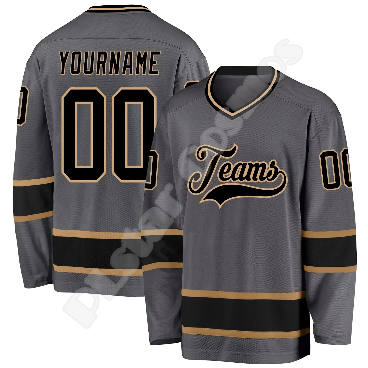 NewFashion Hockey Jersey Custom Name Team Logo Number Colorful Pullover Long Sleeves 3DPrint Harajuku Casual Funny Sweatshirts N