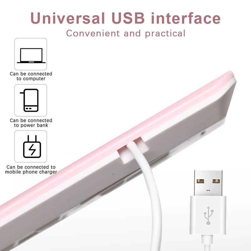 9 LED Beads Dual Light Source Nail Fast Dryer UV LED lampada USB macchina per fototerapia per unghie strumenti per Manicure Gel per polimerizzazione smalto per unghie