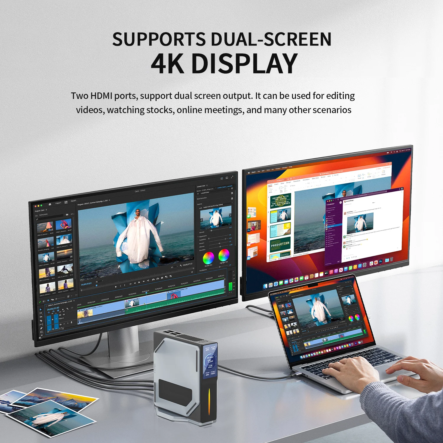 FIREBAT S1 Intel N100 Mini PC 16GB RAM 512GB SSD Windows 11 BT4.2 Dual HDMI Dual Screen 4K Mini Computer for Gaming And Work