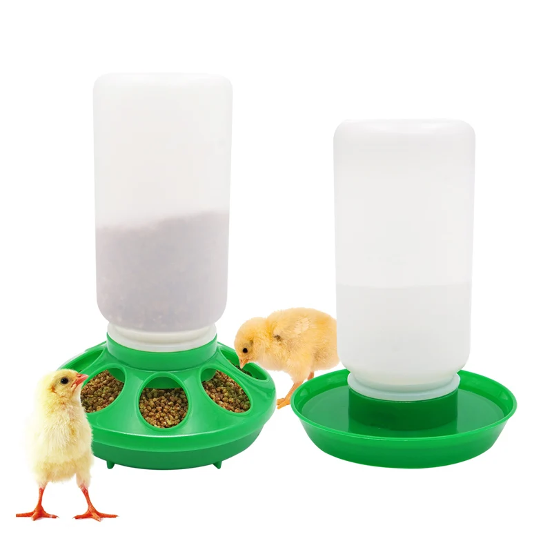 1L Chicken Feeder Bucket Water Fountain Automatic Chick Drinker Bucket Drinking Quail drinking Bird equipment Waterer