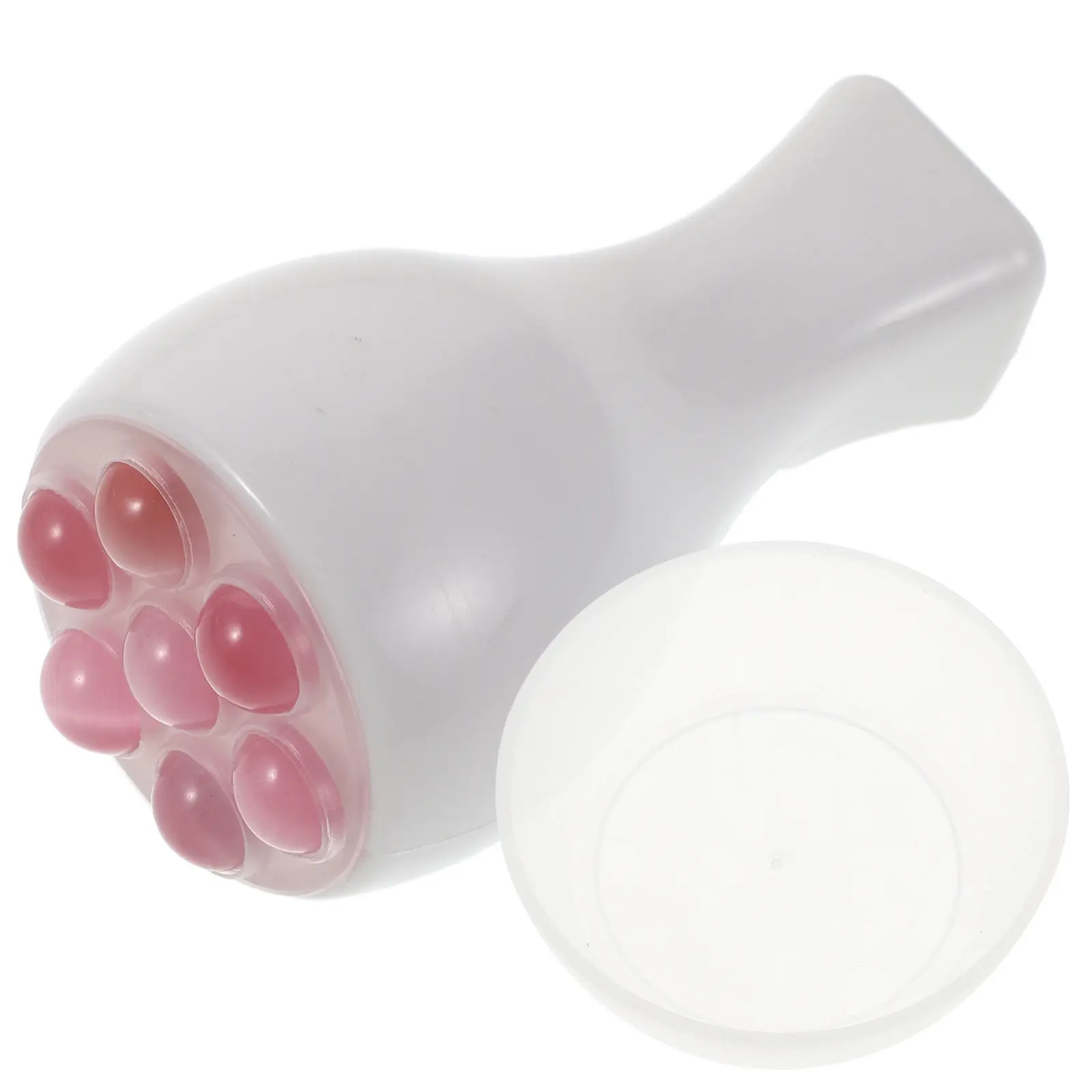 

Rose Quartz Facial Roller 360° Rotatable Ball Portable Face Neck Massage Tool Manual Skincare Device For Skin Tightening