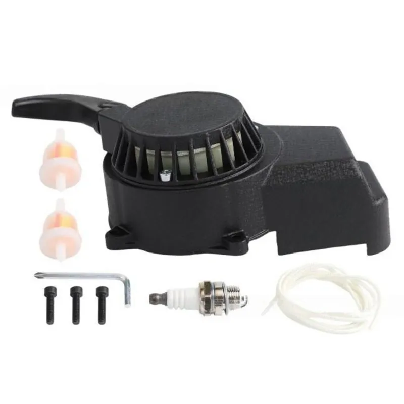 Ignition Coil Pull Recoil Start Starter For 2 Stroke Engine For 47 49Cc Taotao SSR Coolster ATV Quad 4 Wheeler Go Kart-A91R