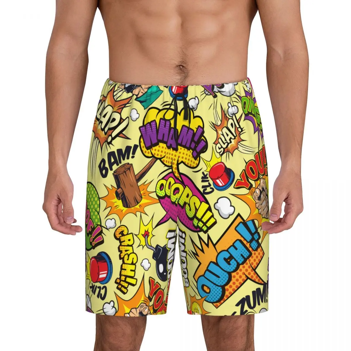 Custom Superhero Cartoon Anime Movie Pajama Bottoms Comic Book Arts Lounge Sleep Shorts Drawstring Sleepwear Pjs with Pockets