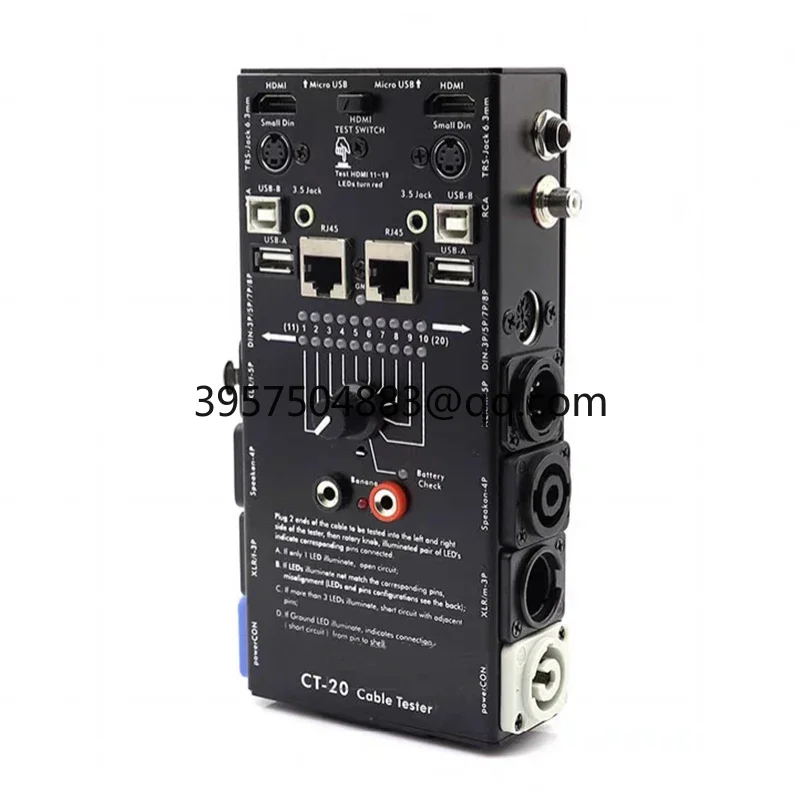 CT-20 Multifunctional Line Tester Audio Xlr Signal Tester Hdmi Line