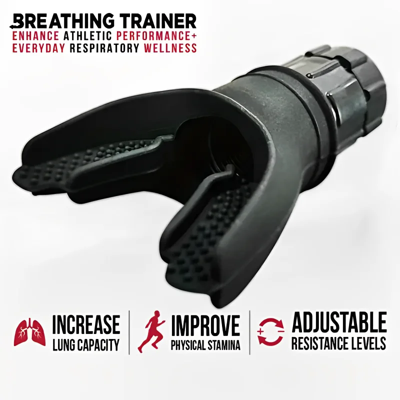 Silikon-Atmungs-Fitness-Trainingsgerät, tragbares Atem-Trainingsgerät für Hals, einstellbarer Widerstand – Detail 3