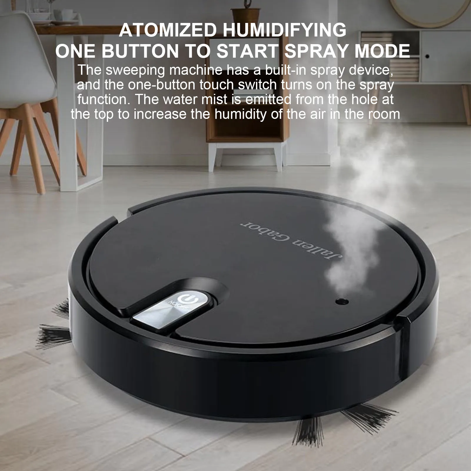 Vacuum Robot Cleaner Obstructed Turning Intelligent Vacuum Cleaner Ultra Thin 5 in 1 Rechargeable with Cleaning Brush for House