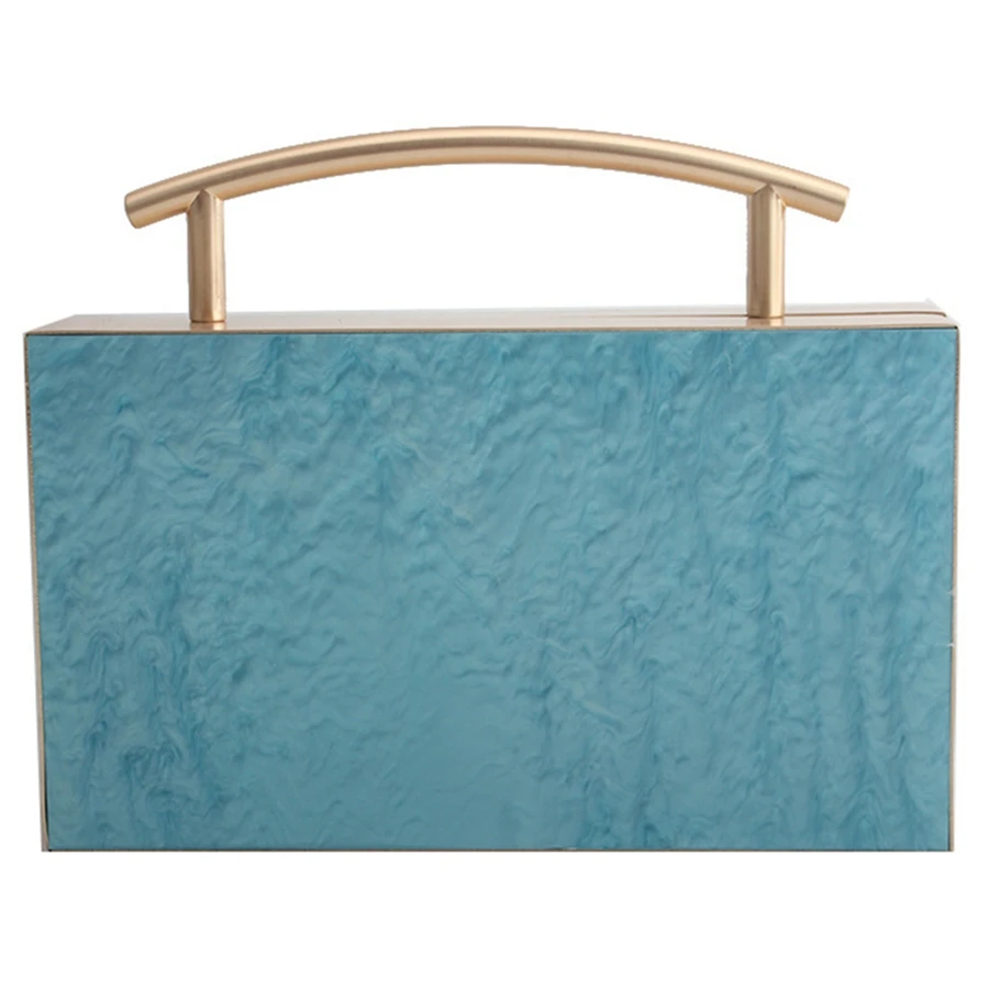 Luxe Acryl Decoratie Clutches Vrouwen Avondtassen Feest Bruiloft Handtas Ketting Crossbody Portemonnee Clutch