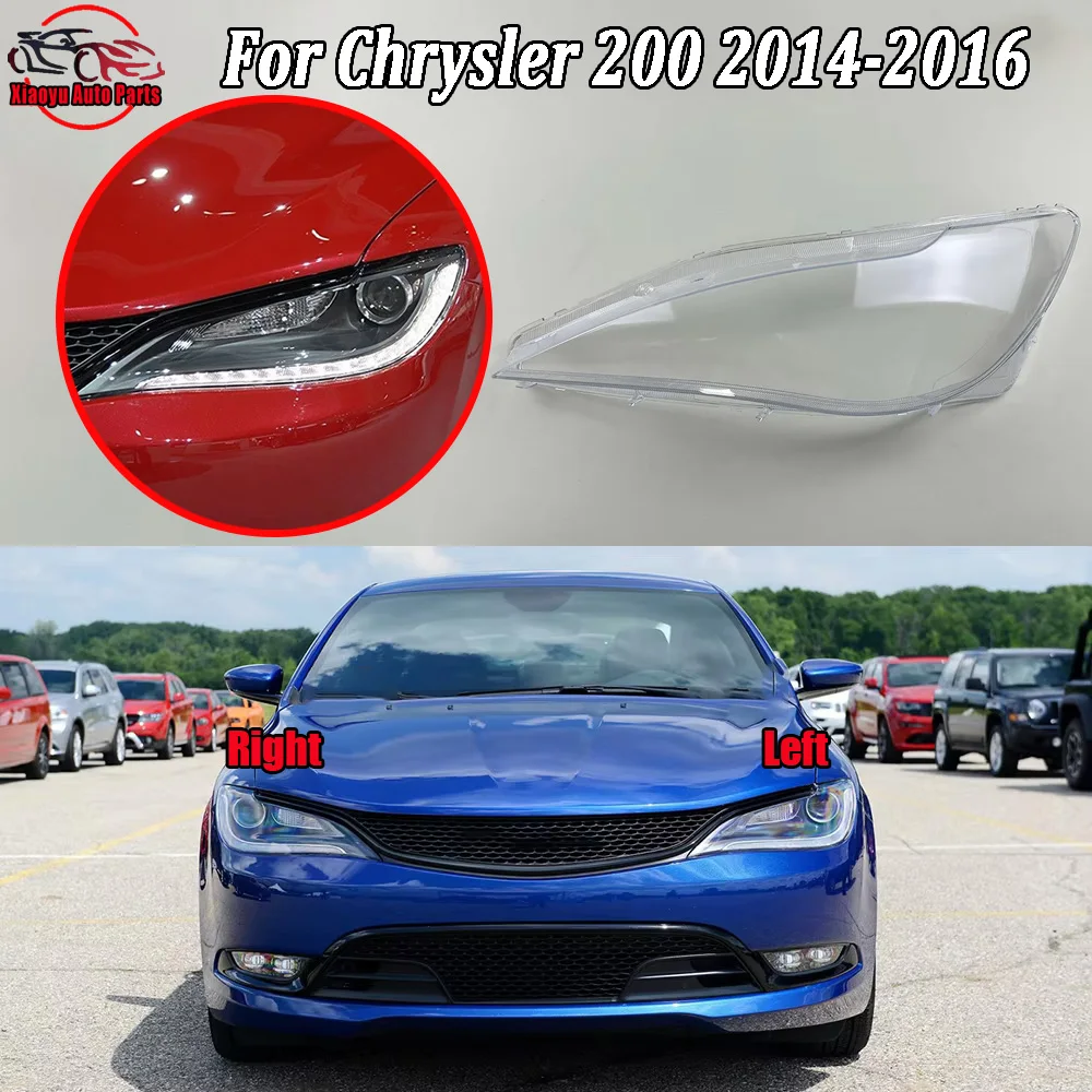 

Front Headlamp Cover 2014 2015 2016 For Chrysler 200 Transparent Mask Lamp Shade Headlight Shell Lens Auto Replacement Parts