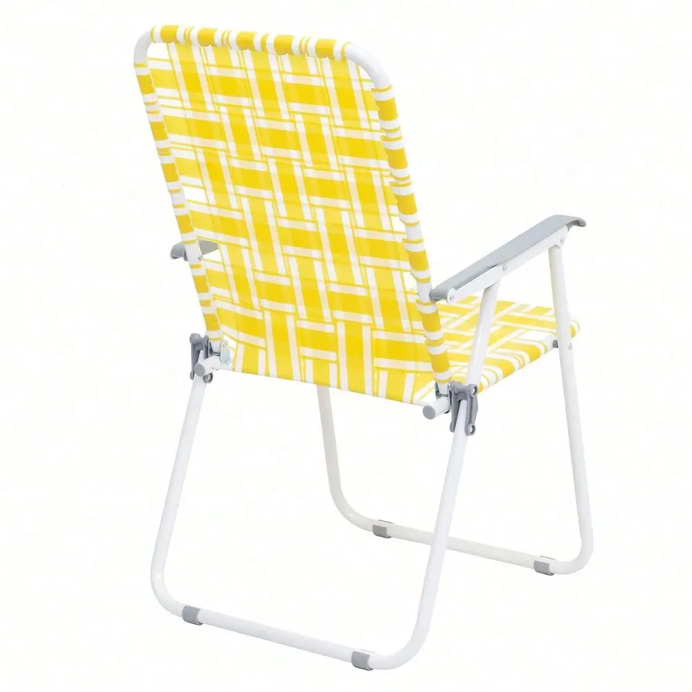 

Steel Tube PP Webbing Bearing 120kg Folding Beach Chair