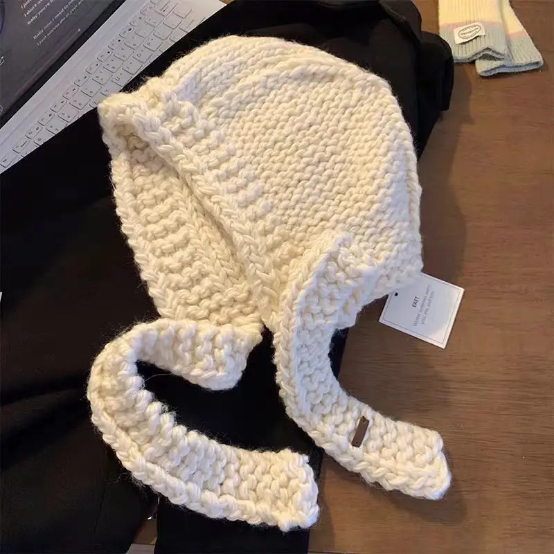 Balaclava Knit Hat Winter Outdoor Cold Weather Warm Ear Protection Head Wrap Cap for Men Women
