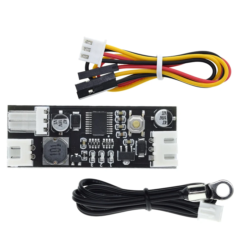 

Комплект из 1/3 шт. (шт.) контроллеров скорости вентиляторов DC 12V PWM, 2-3-проводной, с регулировкой температуры для ПК, кулеров ЦП, с функцией сигнализации
