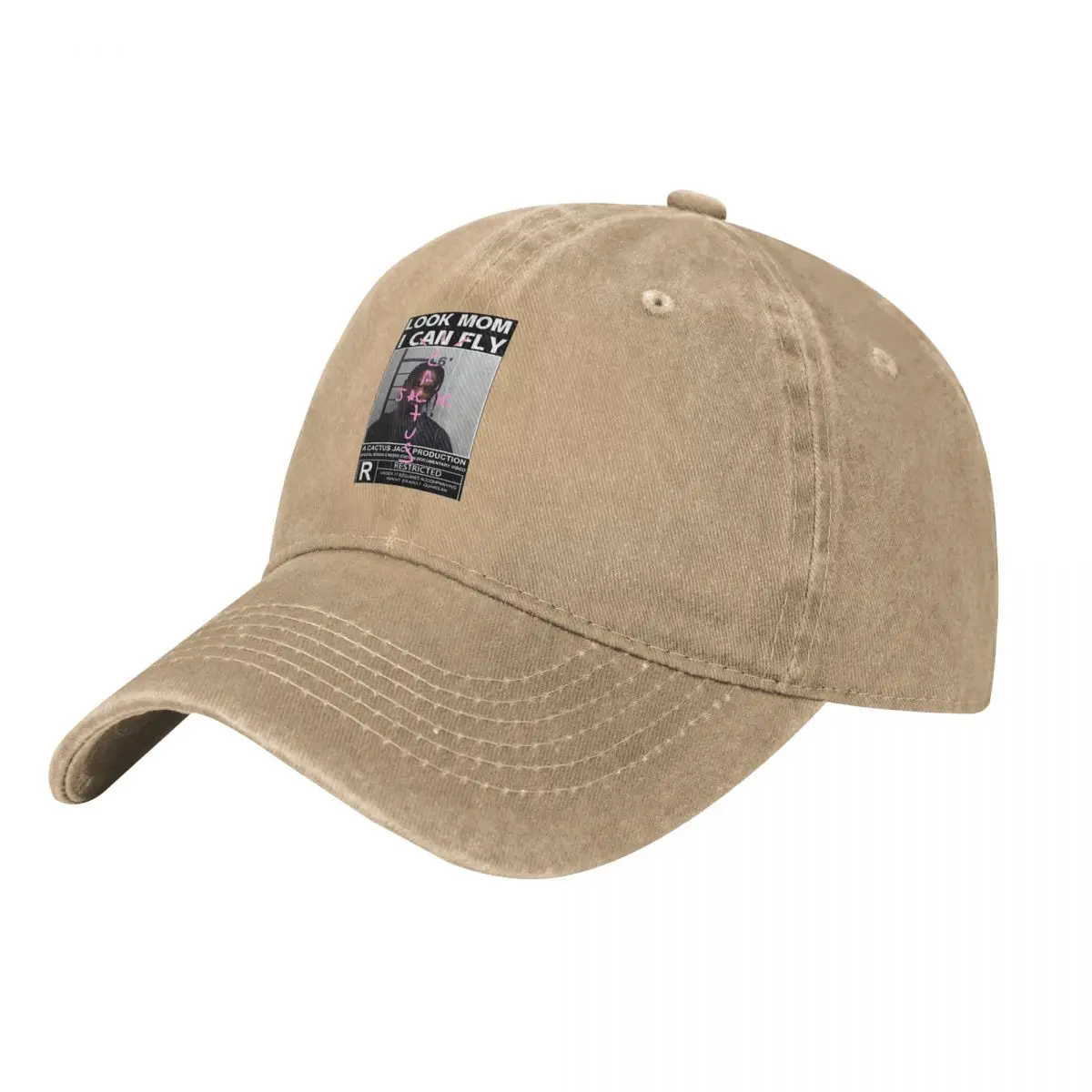 Washed Men's Baseball Cap Travis Look Mom I Can Fly Trucker Snapback Caps Dad Hat A-Astroworld Golf Hats