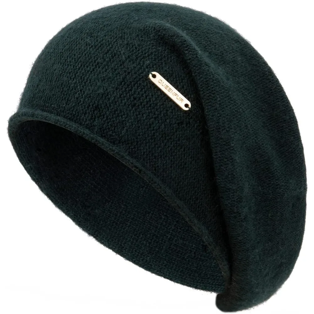 

Knit Slouchy Beanie Hats for Women Cashmere Ski Cap Knitted Wool Soft Warm Winter Hat
