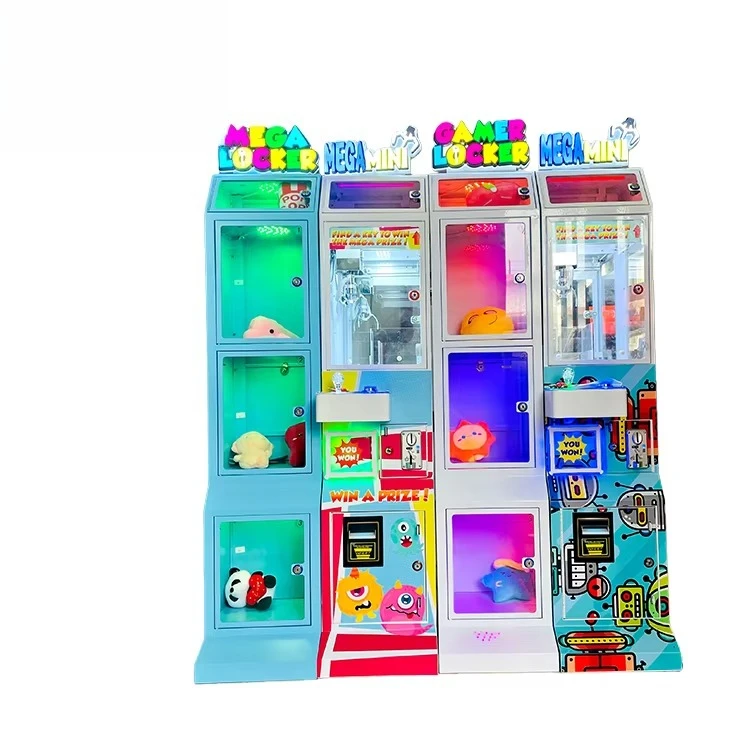 Mini Claw Machine, Stuffed Plush Toys Vending, Coin Operated Crane, Arcade Game Prize Locker, Bill Acceptor Included