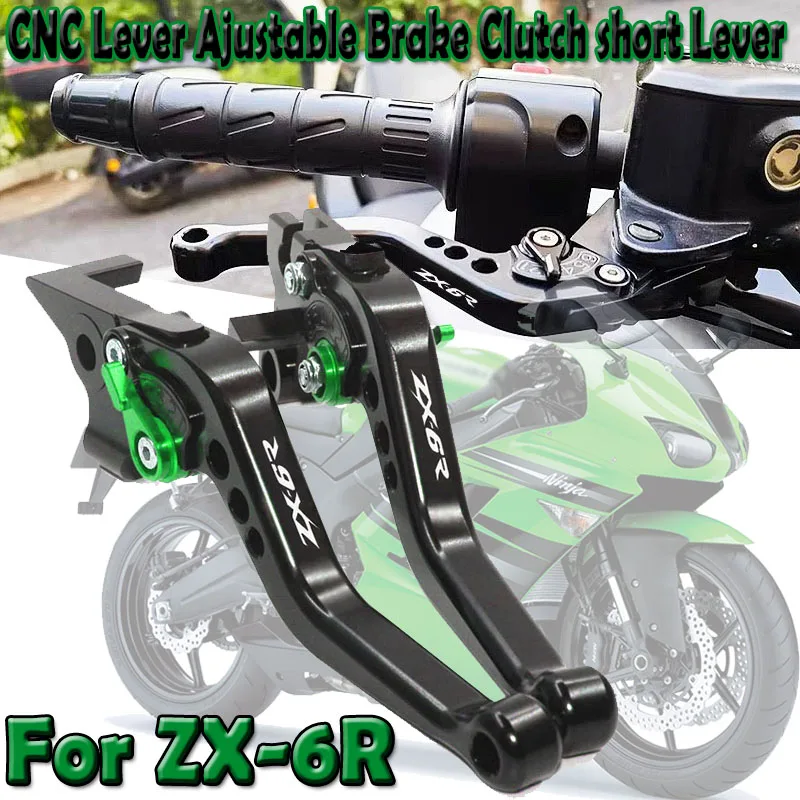 

For Ninja ZX-6R ZX6R ZX 6R 2019-2021 2022 2023 2024 Adjustable CNC Motorcycle Accessories Brake Clutch Lever 6-speed adjustment