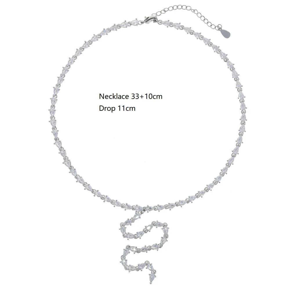 Hot Selling 5a Cz Choker Crystal Gem Luxury Chokers Collar Chocker Chunky Y Necklace Women Wedding Sexy Jewelry Drop Ship