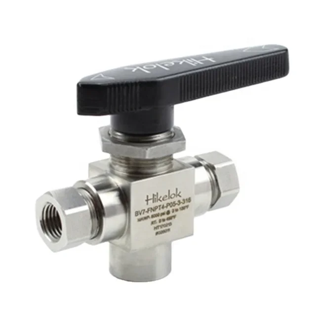 Hikelok 6000 Psig Stainless Steel 2 3 Way Ball Valves Hydraulic Air 2