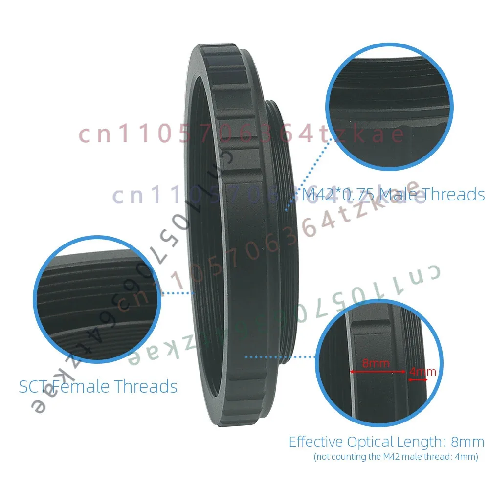 SCT To M42 T2 Male Thread T Ring Adapter Astronomical Telescope Thread Conversion Accessory