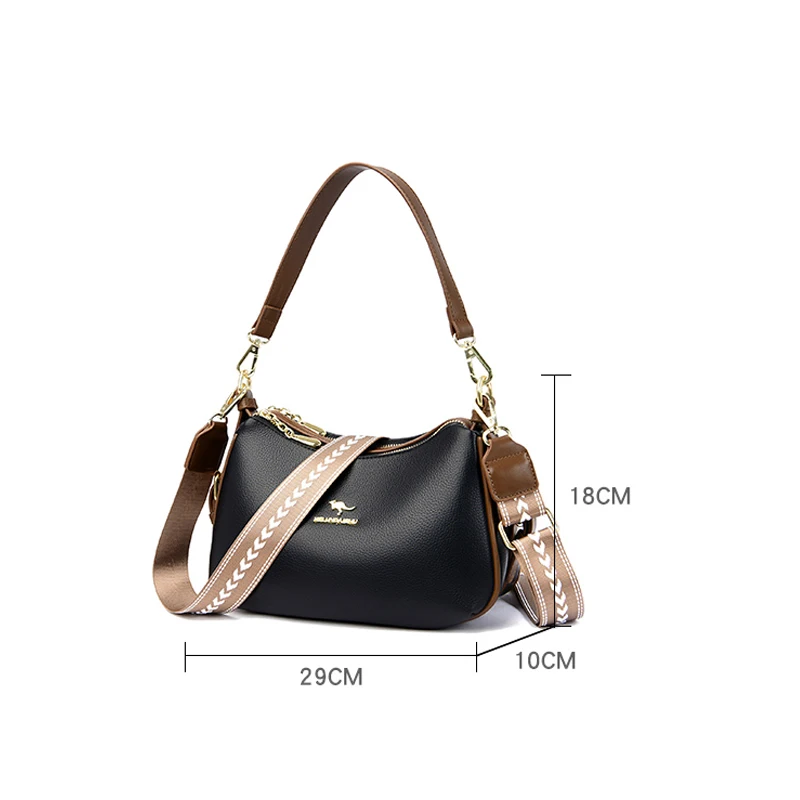 Imagem -05 - Bolsas de Ombro de Luxo para Mulher Requintada Bolsa Mensageiro Versátil Sac Grande Capacidade Alta Qualidade Elegante Lançada Nova