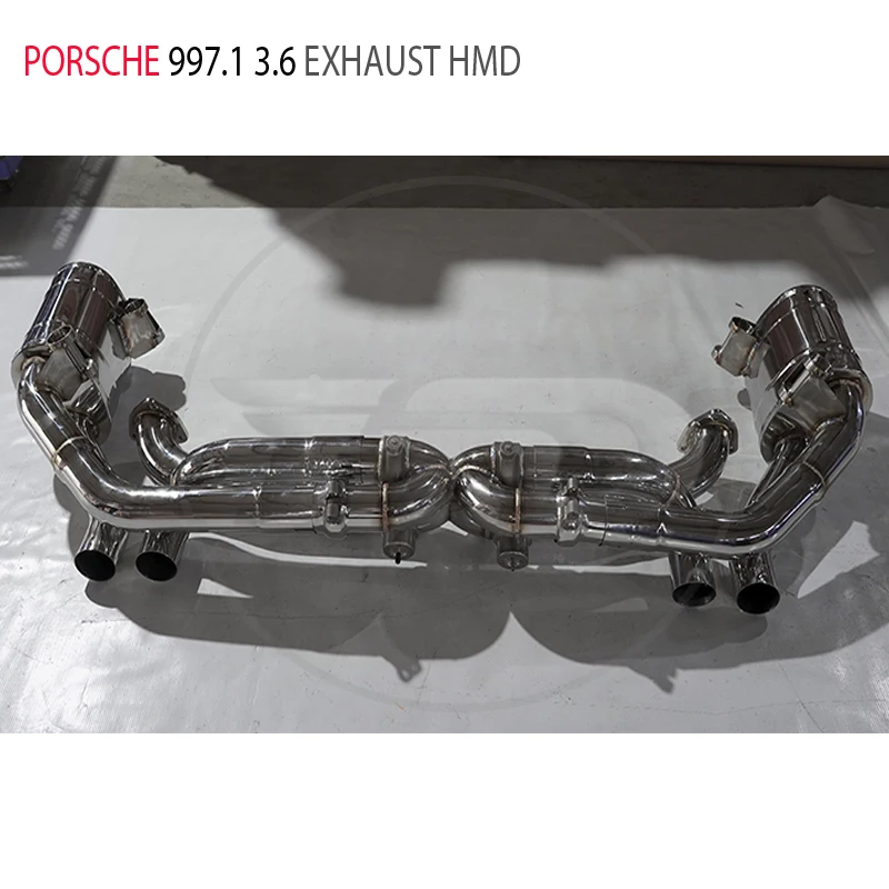 HMD Exhaust Assembly for Porsche 911 997.1 3.6L  Autos Accesorios Electronic Valve Muffler Car Accessories