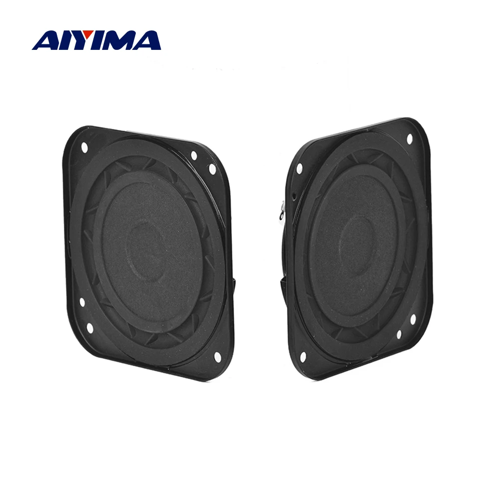 AIYIMA 2Pcs Ultra-thin 3Inch Woofer Speakers 8 Ohm 15W Subwoofer Rubber Edge HIFI Home Theater TV For DIY Bluetooth Speaker