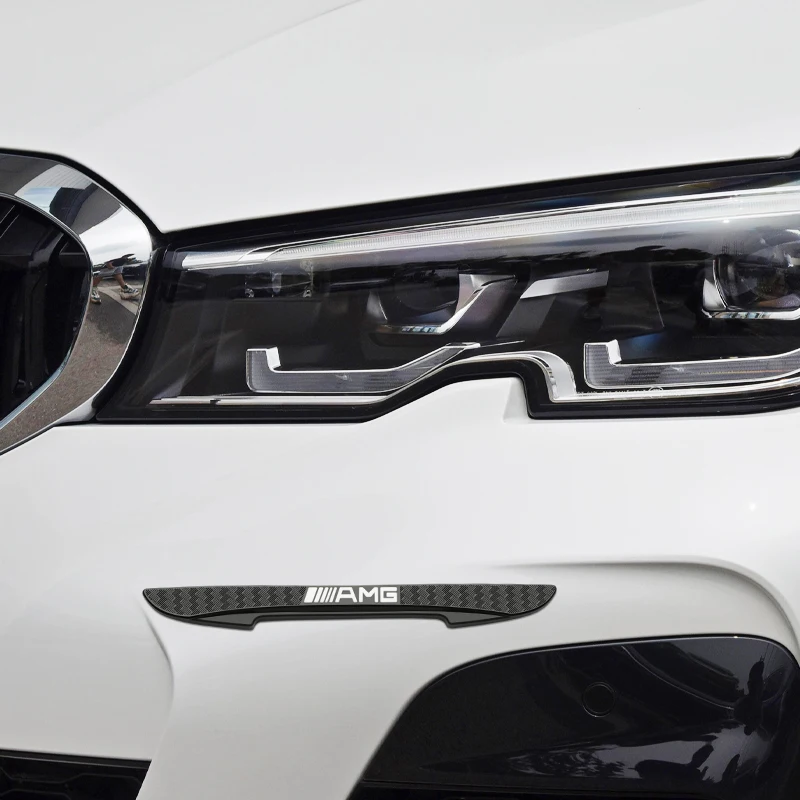 4 шт. резиновая защитная наклейка на край двери автомобиля, полоски против столкновений и царапин для Mercedes Benz AMG W204 GLC CLA W205 W203 W202