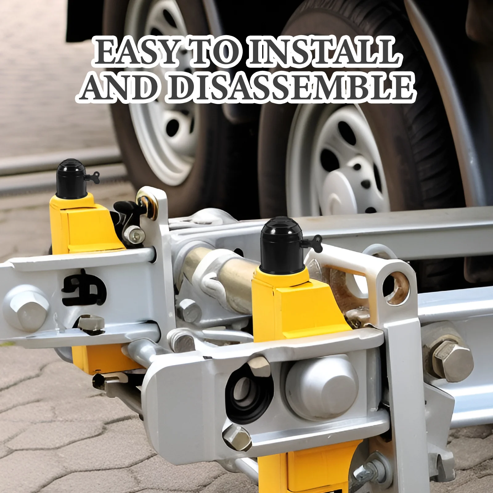 

Rv Hitch Cover Trailer Ball Cap Easy Installation Removal Durable Construction Stylish Protection Versatile Use