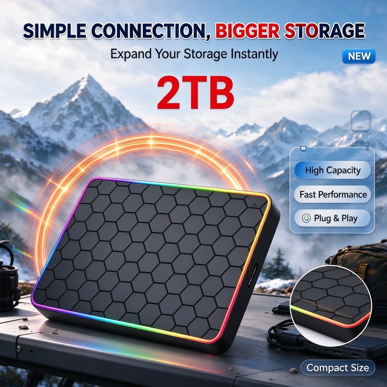 A3 Series NEW Solid State Disk SSD 500GB 1TB 2TB 4TB High Speed Internal HDD Hard Drive For Laptop Desktop Fast Backup