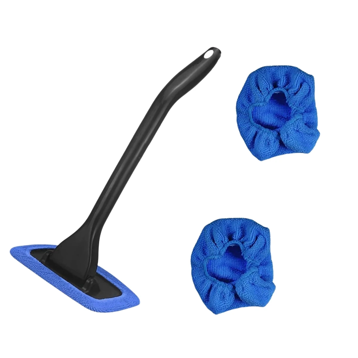 Kit Nettoyage Voiture 3 En 1 PBUSPU - Brosse Extensible 180° Avec Manche Long Pour Pare-Brise Et Vitres
