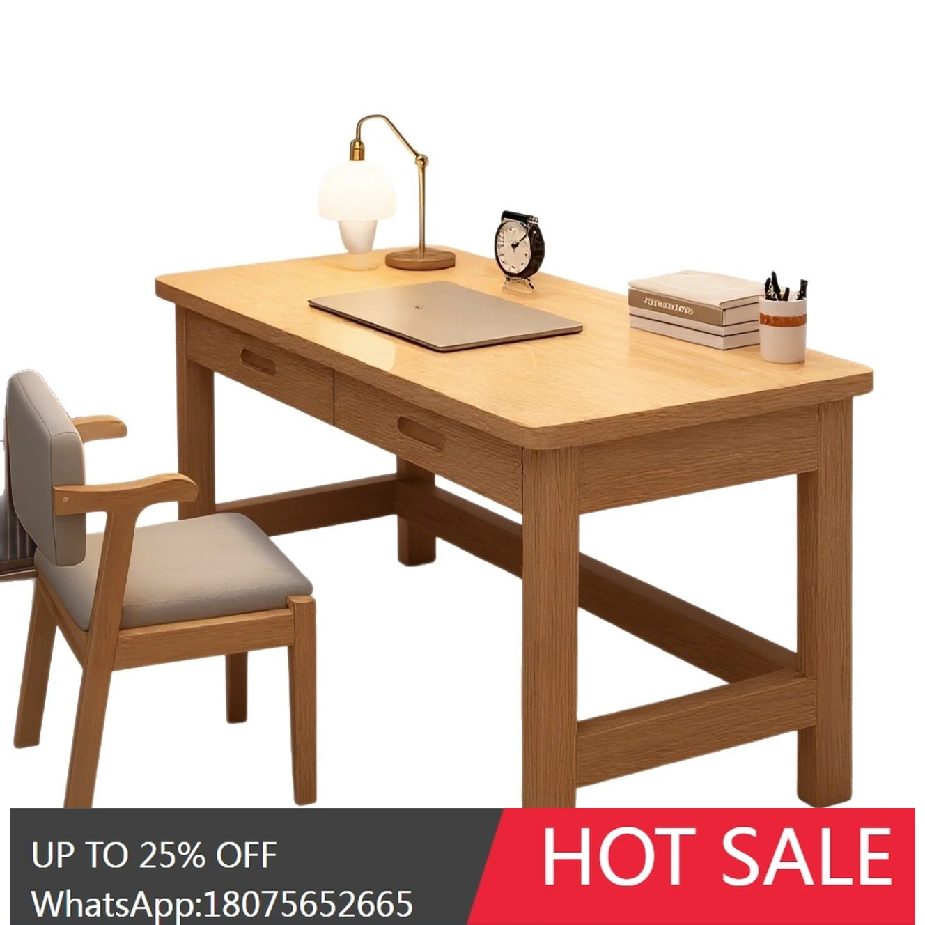 SGF All Solid Wood Desk Simple Study Writing Desk High-end