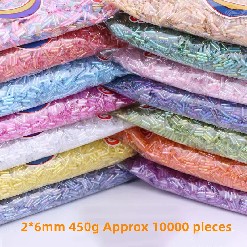 2*6mm AB Glass Beads for Decoration Needlework Beads Pearls for Craft Garment Accessories Loose Beads Perles Rocailles 450g