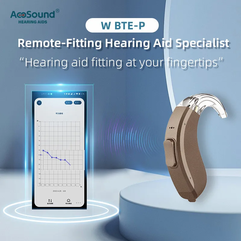 AcoSound 16 Channel 120dB Bluetooth Self-Fitting Digital Hearing Aids For Deafness Programmable Sound Amplifier For Elder New In