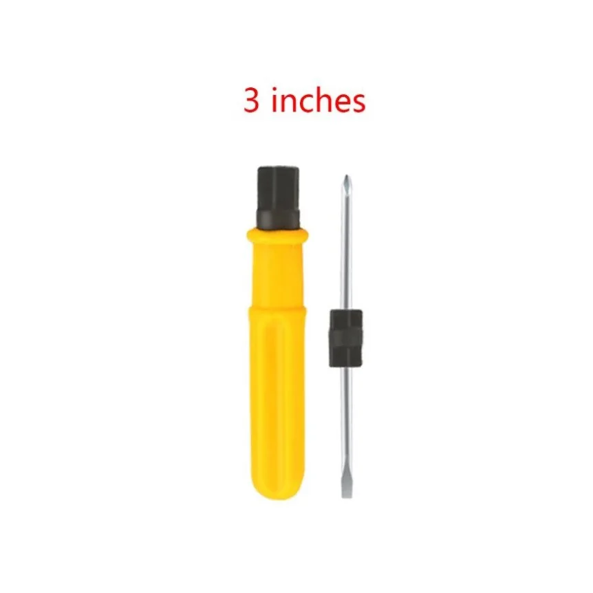 2 Sides Slotted Cross Screwdrivers Double Screwdrivers Head 2/3/4 Inch Portable Screws Driver Set For Repair/Remover Hand Tools