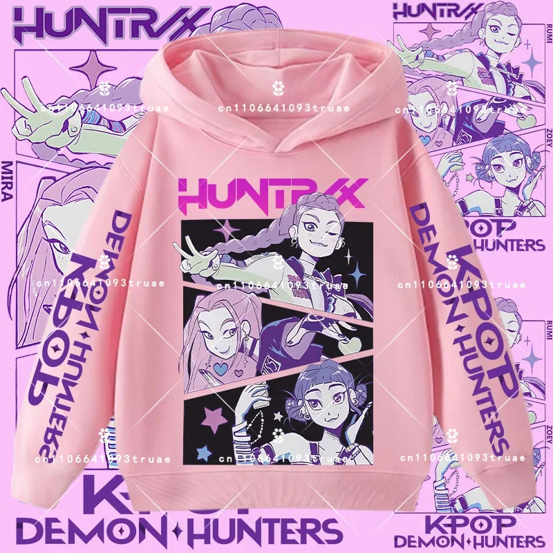 جديد لعام 2026 سترة بغطاء للرأس على طراز الموضة للأطفال Kpop شيطان الصيادين سترة أطفال لطيفة على شكل نمر هاراجوكو للأولاد والبنات للجنسين #2