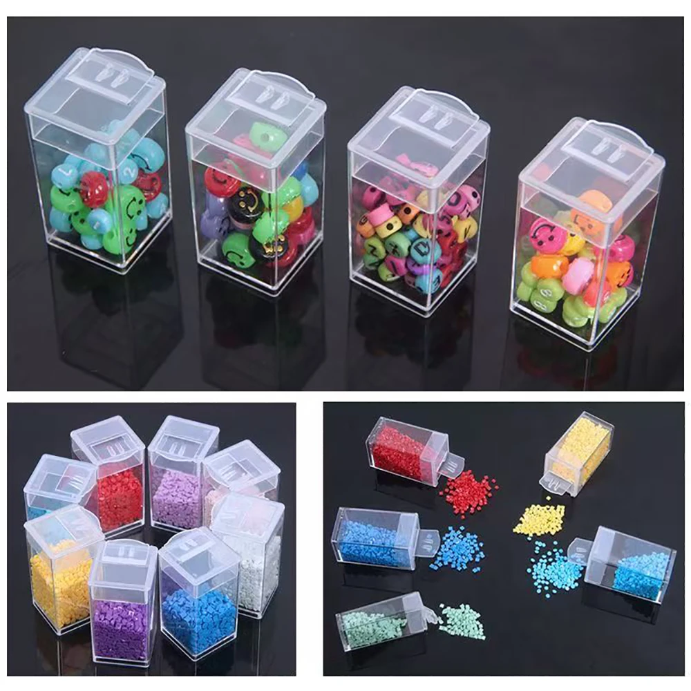 Square Plastic Diamond Painting Storage Box - Embroidery Mosaic Accessories Organizer Art Utensils Tool Box for DIY Craft Lovers view 6