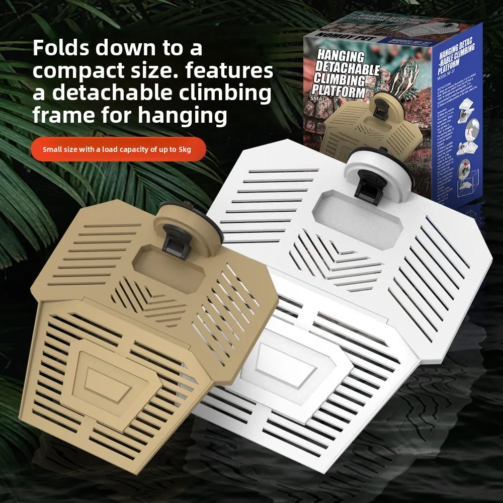 

NOMOY Turtle Basking Platform with Suction Cups, Detachable Floating Island - for Deep Water Aquariums, High Level Resting Spot
