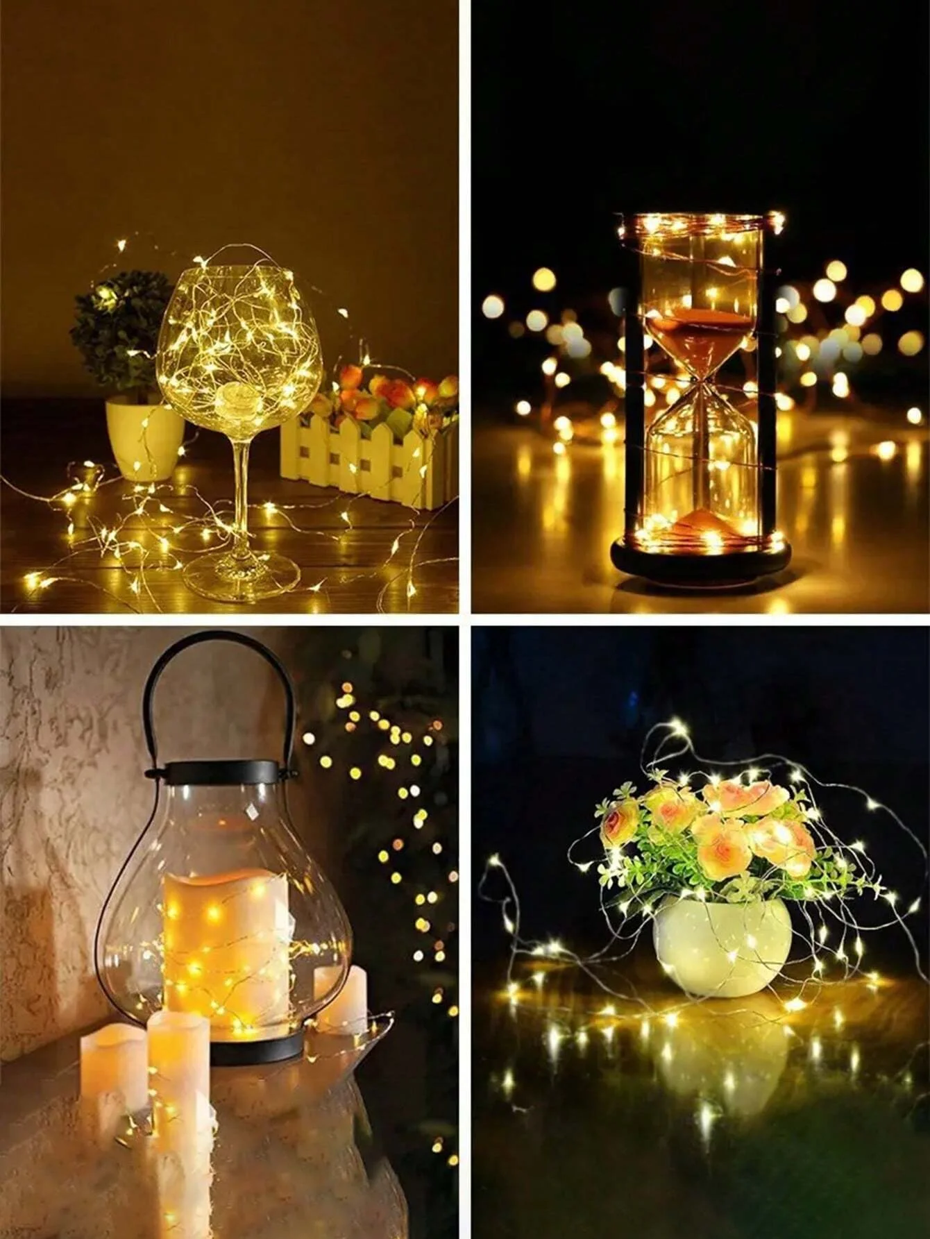 Outside 10 Pack Waterproof Mini Fairy Lights Copper With 3 Speed Modes for Christmas Decorations and Outdoor Use Battery Powered