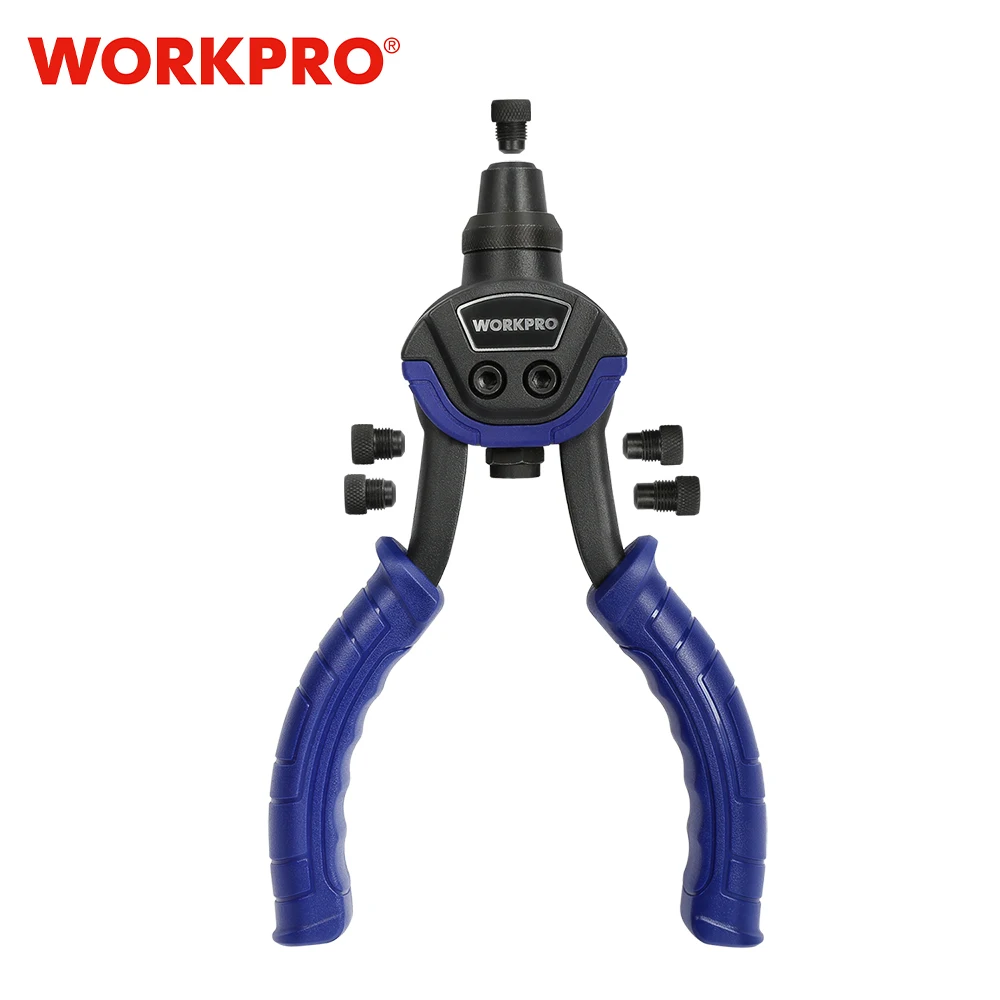 WORKPRO 10 "Riveter Súng Với Đinh Tán Hạt Mù Đinh Tán Súng Nhà Tự Làm Móng Tay Súng