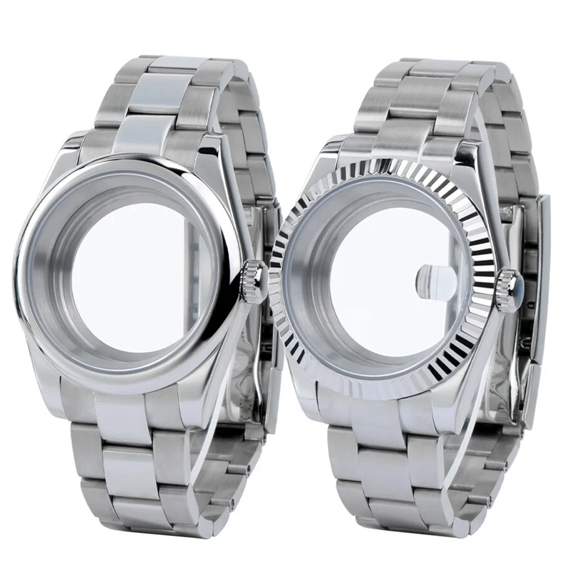 50M Diving Case 36mm 40mm Fit NH35 NH36 NH34 GMT ETA 2824 PT5000 Watch Case Jubilee Bracelet Sapphire Glass Slide Buckle
