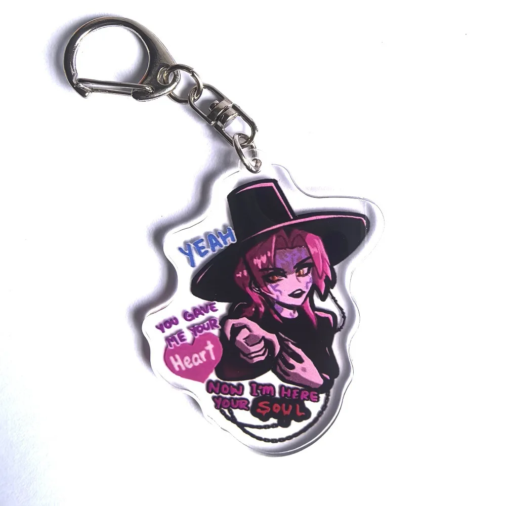 Anime  Demon Hunters Kpop Rumi Mira Zoey Keychain Cosplay Men Women Group Idol Cartoon Character Pendant Keychain